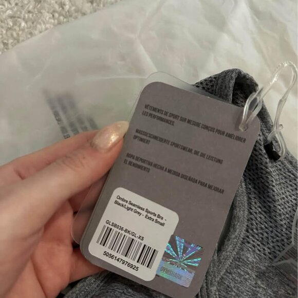 Gymshark Ombre Seamless Sports Bra NWT XS - Picture 3 of 3